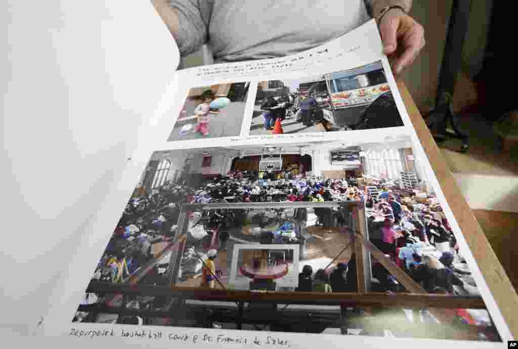 Photographer Larry Racioppo's album is part of "Rising Waters," an exhibit of 200 photographs taken after Superstorm Sandy in New York, Long Island and New Jersey.
