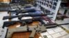 Guns for sale are displayed in the Roseburg Gun Shop in Roseburg, Oregon, Oct. 3, 2015.