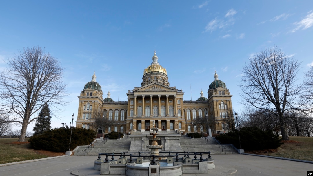 The Iowa Capitol building is viewed Jan. 7, 2020, in Des Moines, Iowa. 