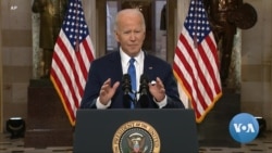 Shugaba Biden Ya Yi Jawabi Shekara Daya Bayan Harin Da Ka Kai Ginin Majalisar Dokoki
