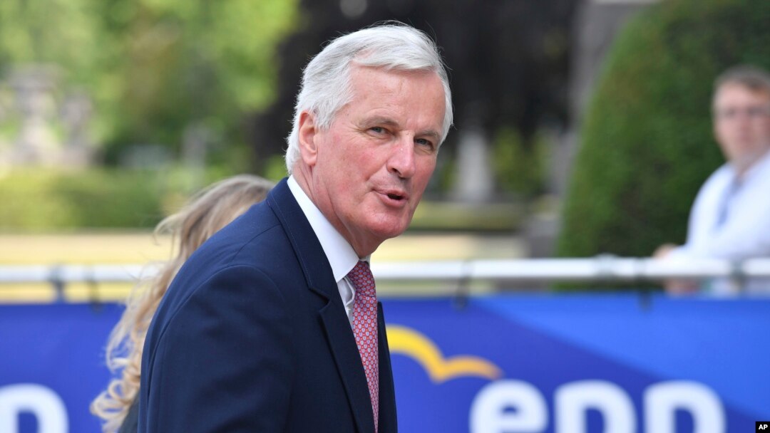 The EU chief Brexit negotiator Michel Barnier arrives for an EPP meeting in Brussels, June 22, 2017. European Union leaders are gathering prior to a a two day summit to weigh measures in which to tackle terrorism and migration and to create closer defense ties. 
