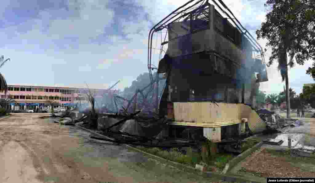 Edifício da Cultura de Benguela, Arquitectura colonial, 120 anos. O edifício foi destruído por um incêndio a 28 de Março, 2015. Angolaantora Jennifer Hudson