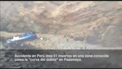 Sube cifra de muertos en trágico accidente en Perú
