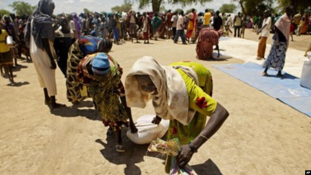 Dubban 'yan gudun hijirar da rikicin Sudan ya rutsa da su.