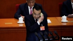 李克強做全國人大年度政府工作報告。(2019年3月5日)