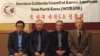 미국 ‘북가주 이북5도민 연합회'의 백행기 회장(왼쪽)이 지난 2014년 북한에서 가족을 만나고 돌아온 미국 내 이산가족들과 기념촬영을 했다.