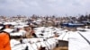 Part of Balukhali Rohingya Refugee camp, Cox's Bazar, Bangladesh, as it looks now, two weeks after a devastating fire ravaged the area. With the support of aid agencies and others, the refugees have rebuilt most of the shanties. (Nur Islam/VOA)