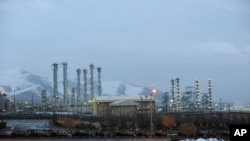 FILE - The heavy water nuclear facility near Arak, 150 miles (250 kilometers) southwest of the capital Tehran, Iran, Jan. 15, 2011. 