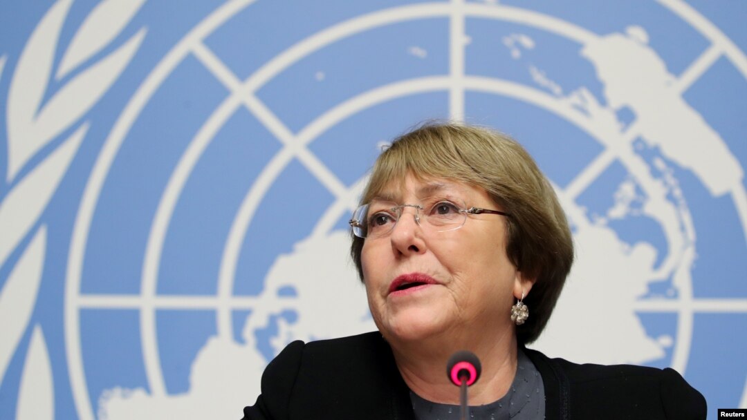 Alta Comisionada de las Naciones Unidas para Derechos Humanos, Michelle Bachelet.