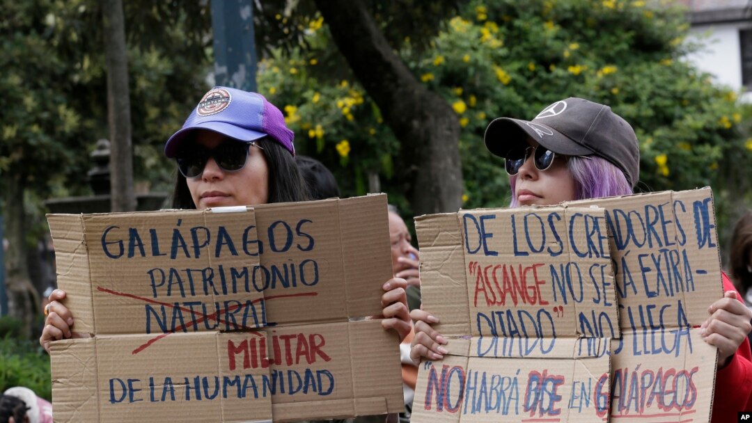 El ministro de Defensa, Oswaldo Jarrín, dijo la semana pasada que ese archipiélago podría ser utilizado por aviones de interceptación antinarcóticos estadounidenses 