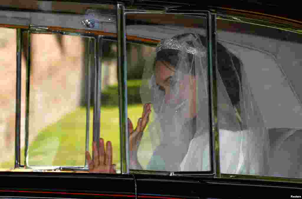 Меган Маркл покидает отель Cliveden House в преддверии свадебной церемонии 