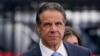 FILE - Former New York Governor Andrew Cuomo prepares to board a helicopter after announcing his resignation in New York, Aug. 10, 2021. On Saturday, he announced he is running for mayor of New York.