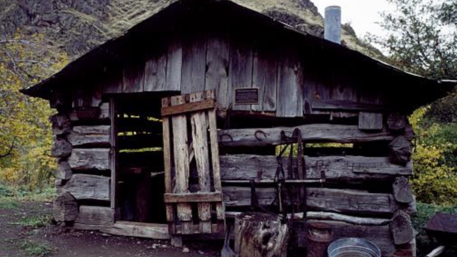 This old blacksmith shop is part of the rustic museum complex in hard-to-reach Hells Canyon, Idaho. (Carol M. Highsmith)
