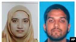 An undated combination of California Department of Motor Vehicles photos shows Tashfeen Malik, left, and Syed Farook, the husband and wife who died in a gunbattle with authorities after a mass shooting in San Bernardino, Calif., Dec. 2, 2015.