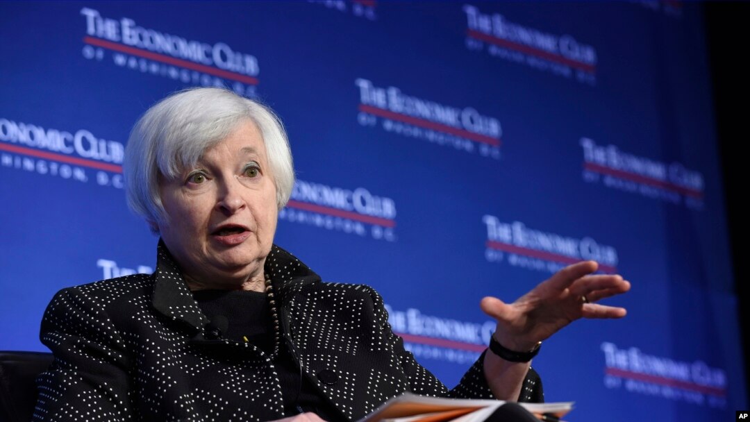 Federal Reserve Chair Janet Yellen at the Economics Club of Washington, Dec. 2, 2015.