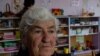 Angela Hovakimyan, 83, fled her home in the Nagorno-Karabakh region, where Armenia and Azerbaijan have been fighting for nearly two weeks on Oct. 8, 2020 in Goris, Armenia. (Yan Boechat/VOA) 
