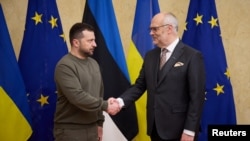 Владимир Зеленский и Алар Карис. Таллинн, 11 января 2024 г.