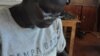 In the sweltering heat, an actor practices his lines, Juba, South Sudan, April 4, 2012. 