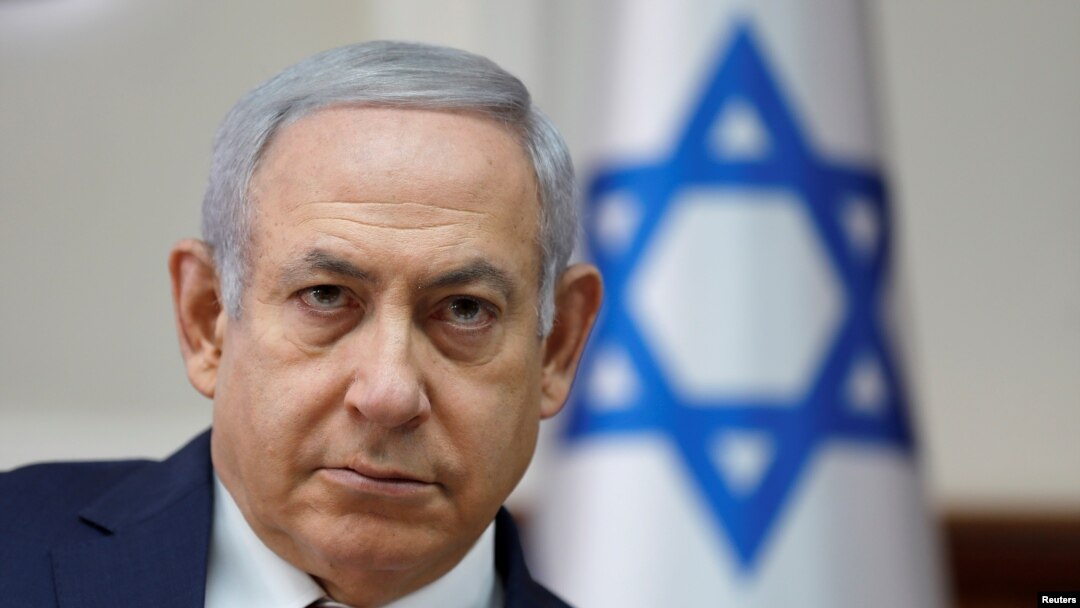 FILE - Israel's Prime Minister Benjamin Netanyahu chairs the weekly Cabinet meeting in Jerusalem, Nov. 18, 2018.