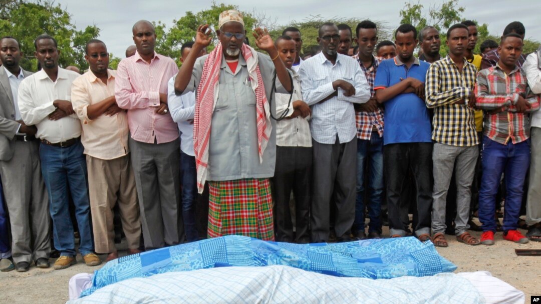 Jana'izar wasu 'yan jarida da aka kashe, Mohamed Abdikarim Moallim Adam, da Abdihakin Mohamed Omar, 